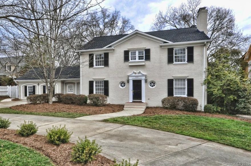 Open and flowing floorplan. Kitchen with wall of windows and breakfast bar open to breakfast room and family room. Formal living, dining room and additional den that could be also be used as a playroom. Large master suite addition on the main level and 4 additional bedrooms upstairs. Gorgeous hardwood floors throughout. Side entrance drop zone/mud room with Dutch door. Lovely outdoor living space includes deck, patio and raised play area. Curb appeal and mature landscaping, fenced rear yard.
