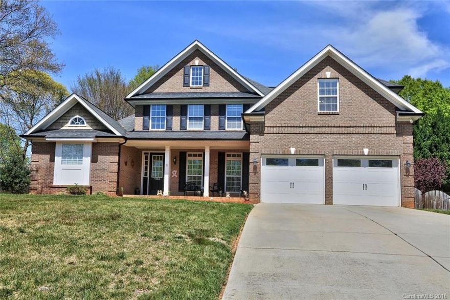 Custom all brick home w/charming curb appeal & priv. fenced yard. Step inside to fresh paint & carpet & Australian Cypress floors. Stunning 2 story GR open to a gourmet kitchen boasts SS appliances, granite & double ovens excellent for entertaining. Oversize master suite on main, office/flex space + addt'l full bath & formal D/R & laundry complete this level. 3 addt'l BR adorn upper level-1 lg enough for bonus room.  Award winning schools. Access to large comm park w/rec fields, tennis & trails.