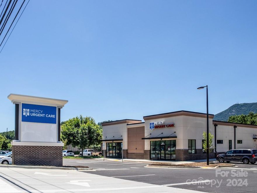 This is the perfect combination of an investment and owner-occupant property.  Bring your business to the 3,000 SF space that is ready for upfit, and own an investment in the adjacent space occupied by Mercy Urgent Care on a long-term lease.  The 3,000 SF space is a cold shell with a gravel floor, concrete outline, utility stubs, and basic lighting.  Boasting high ceilings this space can be used for retail, office, or whatever suits your business.  Next door is Mercy Urgent Care that has been open of almost 5 years and has a lease in place that pays a net rent of $5,051/mo.  Mercy is a strong tenant with over a dozen locations.  Bring all offers on this property.