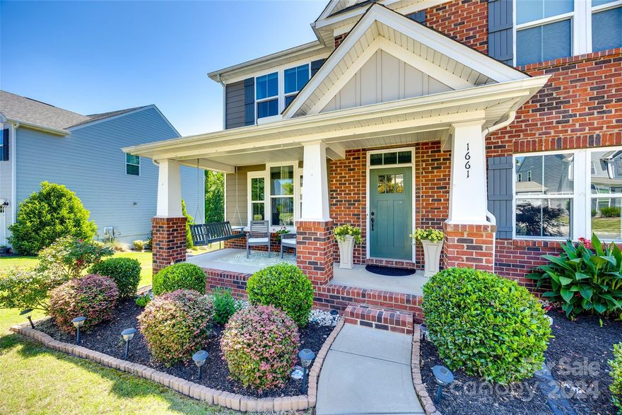 Prepare to be wow'd by 1661 Callahan Rd in the heart of Fort Mill! This beautiful 5 bedroom, 5 bath home has it all. From the moment you step on the traditional southern porch complete with your very own porch swing, to the second you step inside to the grande 2-story foyer you will instantly feel at home. Callahan Rd offers a large beautiful dining room perfect for formal dining and holiday entertaining as well as the perfect room for either an office or formal sitting room. Step into your gourmet kitchen overlooking the family room and private wooded back yard laying out an open floor plan ideal for entertaining year round. Your guest have room to stay with a full en suite on the first floor. Upstairs you will find a massive primary en suite built for royalty and three additional rooms, 2 full baths PLUS a loft! Least we mention the finished basement with an entertaining area and finished basement, and last the outside area, private, flat, and a custom built fire pit.