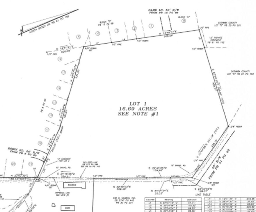 All data obtain from Seller(s), Tax Data & Inspection, Subject to Verification by Buyer(s) & Buyer's Agent.  Part of Parcel ID 364909055685 of the GIS Map of Catawba County, Lot #1 Approximately 16.69 +/- Acres see Survey Map of Honeycutt Surveying.  Close to Downtown Newton, Conover, and Maiden.