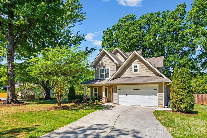Modern Craftsman living with a rare oversized yard just minutes from Plaza Midwood, NoDa, and Uptown Charlotte! Located in the desirable Merry Oaks neighborhood, this move-in ready 3-bedroom, 2.5-bath home blends open-concept design, modern finishes, and indoor-outdoor living in one of Charlotte’s most sought-after close-in locations.

Built in 2016, this home features hardwood floors, a gas fireplace, and a bright kitchen with a large island, stainless steel appliances, and ample cabinetry—perfect for entertaining or everyday living. The spacious layout offers over 2,000 square feet with a main-level primary suite, walk-in closets, and flexible living space ideal for a home office or guest room.

Step outside to one of the home’s most impressive features—over a third of an acre, fully fenced with a private, oversized patio, creating the perfect setting for outdoor entertaining, pets, or future additions. This kind of yard is a rare find this close to the city.

Enjoy greenway access within the community for easy walking or biking to nearby hotspots, plus quick access to dining, shopping, and entertainment in Plaza Midwood, NoDa, and Uptown Charlotte. Additional highlights include a 2-car attached garage, low-maintenance exterior, and no HOA. 

If you’ve been searching for a Charlotte home with a large yard, modern style, and unbeatable location, this one delivers.