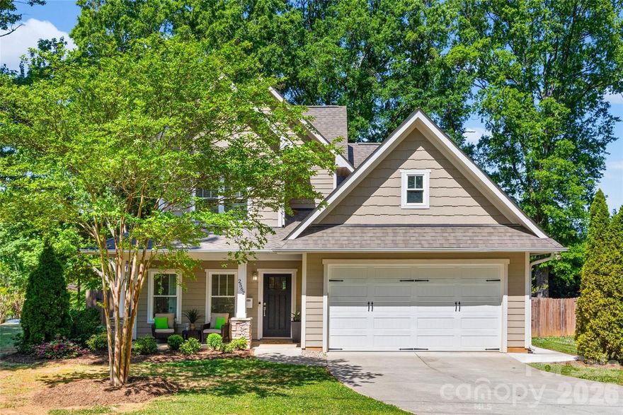 Modern Craftsman living with a rare oversized yard just minutes from Plaza Midwood, NoDa, and Uptown Charlotte! Located in the desirable Merry Oaks neighborhood, this move-in ready 3-bedroom, 2.5-bath home blends open-concept design, modern finishes, and indoor-outdoor living in one of Charlotte’s most sought-after close-in locations.

Built in 2016, this home features hardwood floors, a gas fireplace, and a bright kitchen with a large island, stainless steel appliances, and ample cabinetry—perfect for entertaining or everyday living. The spacious layout offers over 2,000 square feet with a main-level primary suite, walk-in closets, and flexible living space ideal for a home office or guest room.

Step outside to one of the home’s most impressive features—over a third of an acre, fully fenced with a private, oversized patio, creating the perfect setting for outdoor entertaining, pets, or future additions. This kind of yard is a rare find this close to the city.

Enjoy greenway access within the community for easy walking or biking to nearby hotspots, plus quick access to dining, shopping, and entertainment in Plaza Midwood, NoDa, and Uptown Charlotte. Additional highlights include a 2-car attached garage, low-maintenance exterior, and no HOA. 

If you’ve been searching for a Charlotte home with a large yard, modern style, and unbeatable location, this one delivers.