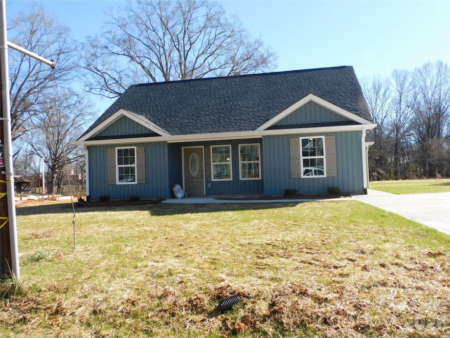 New Construction!...  3 Bedroom, 2 bath with open floor plan.  Luxury Vinyl Plank flooring. Granite counter tops, and large mud room with W;D hookups and storage closet.  Rear covered patio on nice level lot.  Close to Gym, restaurants and walking trails and parks in beautiful downtown York SC.