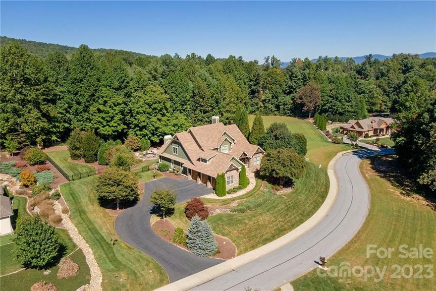 First time offered premiere Berwick Downs home in Flat Rock. Quality custom craftsmanship and construction throughout.  Fantastic open floor plan with exceptional outdoor living space for dining and lounging. Main level living has designer kitchen open to Hearth and Great rooms, upscale appliances, walk-in pantry and a butlers pantry. Great room has hardwood floors, vaulted ceilings and floor to ceiling stacked stone fireplace. Upscale master bedroom suite with walk-in shower and garden tub and large walk-in closet. Also on first floor is a guest bedroom, office, laundry and three bay garage with workshop. Covered back porch and outdoor stone firepit is perfect for outdoor dining and entertaining. Upper level has two additional bedrooms with a full bath and a office/game room. Oversized unfinished flex/storage room located in the upper level and whole house generator. If you like to entertain, this is the home for you.