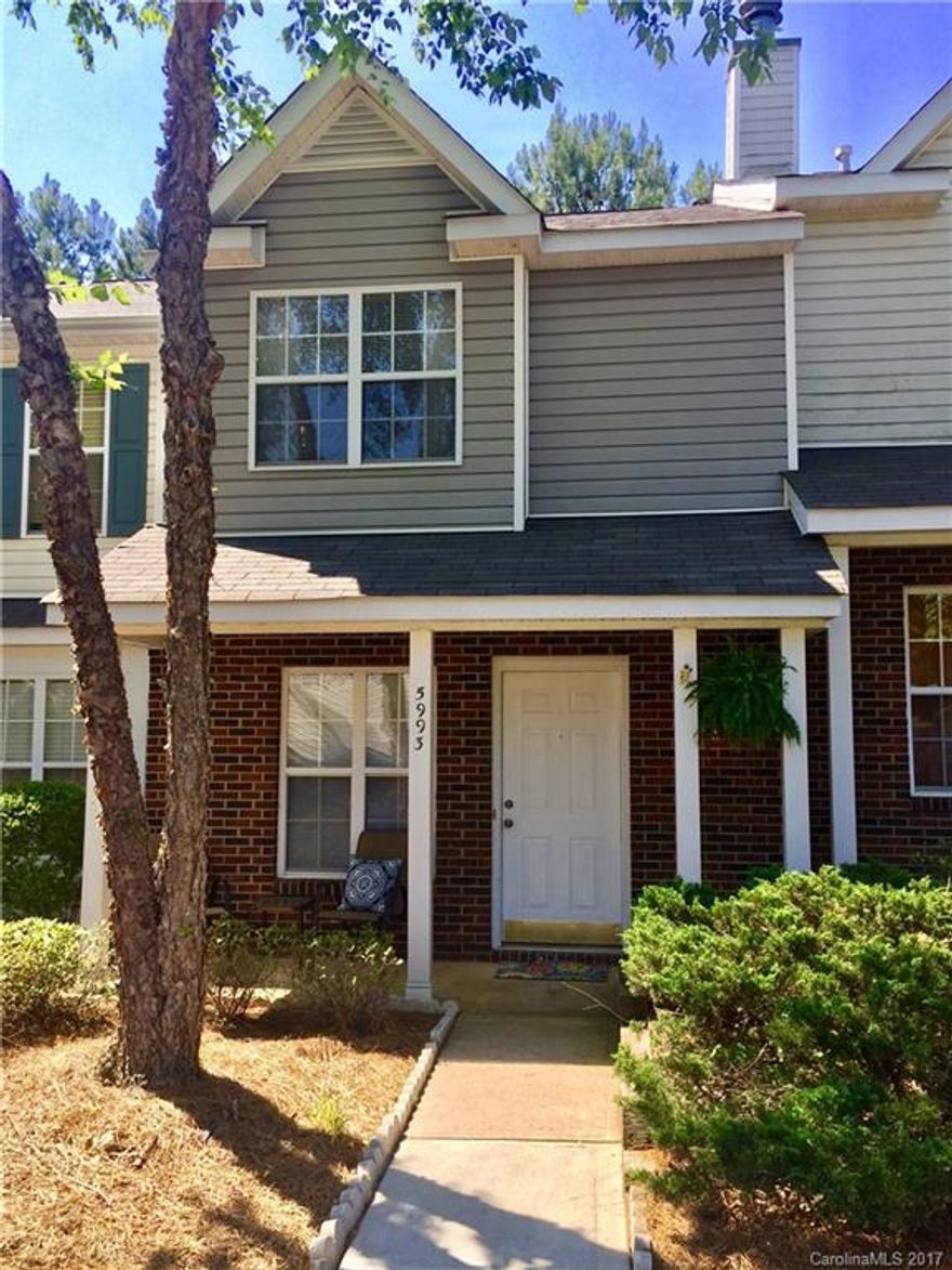 UPDATES on this townhome makes your new home move-in ready-fresh paint, new carpeting, new black Kitchen appliances all convey! Open floor plan with kitchen, dining area, living room, & powder room on the first floor. Relax on the deck out back w/treed lined area in back drop.  Storage unit attached w/new door by seller.  Seller offers deck table & 2 chairs w/accepted offer.  Upstairs both bedrooms have full baths w/laundry closet between.  Old Republic HW until 9-16-17.