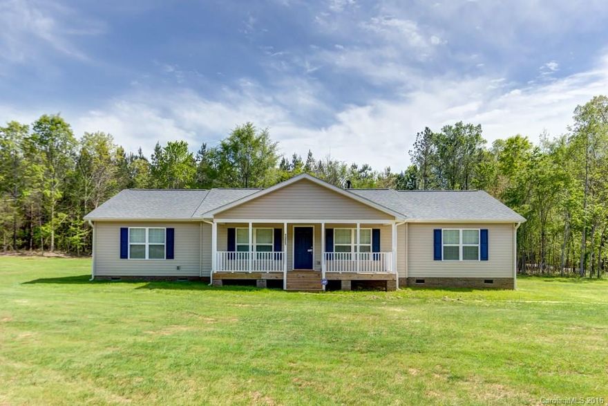 Country Living at it's Best.  Inviting 3 bedroom home with 2 bathrooms on 3.38 acres.  This home features an open floor plan with formal living room, formal dining room, welcoming foyer, grand front porch,  lots of storage, & 2 decks. Master retreat has his and hers closets, soaking tub, and separate shower. The builder got this one right when it comes to space.  Every room even the secondary bedrooms has the space you are looking for. Great for entertaining.  Don't Wait...Come See This Today!