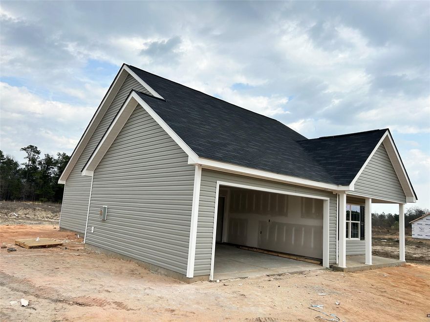 NO HOA FEES!! 100 Percent Financing Available!! Don't get nickeled and dimed! We give one price. Our houses come with upgrades. This home features upgraded light fixtures, flooring and cabinets w/ granite countertops. Why wait 6-8 months to build? Our average build time is 90-120 Days or LESS!