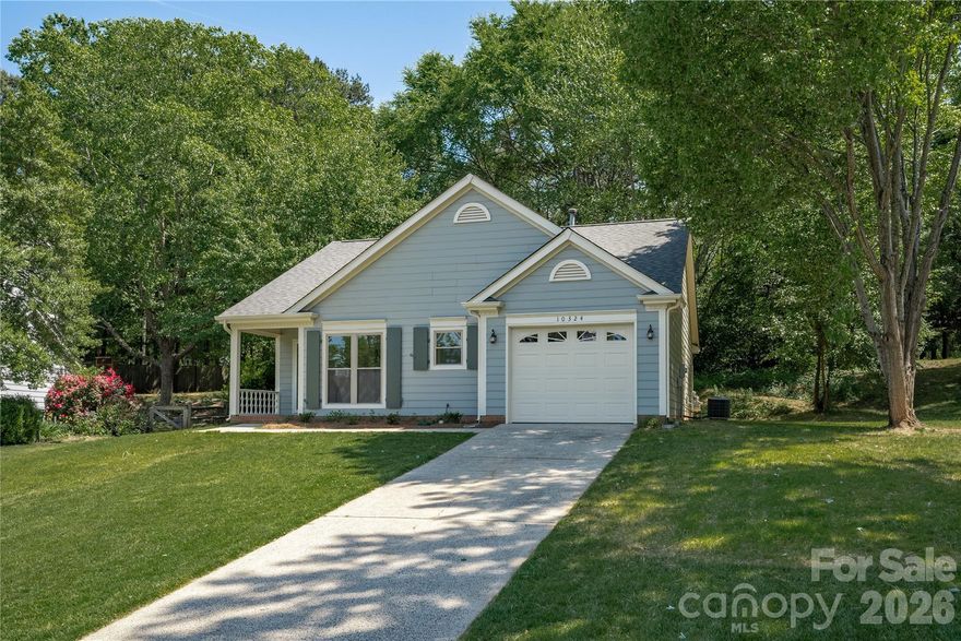 Home has been completely renovated with repaired/replaced rotten exterior siding and trim, new windows and trim around windows, new roof, new exterior paint, new garage door, new water heater, new interior paint and removal of textured ceilings, new LVP flooring throughout, new kitchen and bath cabinets, counters, sinks and fixtures, new toilet and tile walk in shower in primary bath, new tile backsplash in kitchen, new microwave over the range, new disposal, new electrical fixtures, ceiling fans, switches and outlets, new bath accessories and mirrors, landscaping clean up and regrading around house.  Open floorplan with vaulted ceilings in living room and primary bedroom.  Front porch and screen porch overlooking a large, private backyard.  All you need to do is move in and enjoy the large lot, remodeled interior and easy walks to downtown Cornelius or greenways nearby.