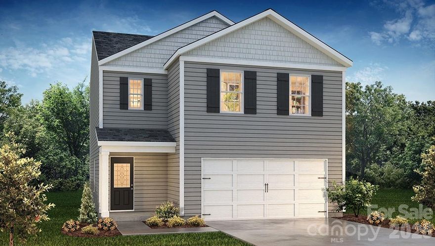 This open floor plan is an incredible value in out new Cardinal Creek community! Our Home is Connected Package includes programable thermostat, Z-wave door locks and wireless switch, touchscreen control device, video doorbell. All the finishes you would expect in a new home including 9 foot ceilings on the first floor, LVP flooring throughout the first floor & so much more! The kitchen features white quartz countertops, white cabinets, tile backsplash, and stainless steel appliances including a gas range! COME HOME AND RELAX IN YOUR GORGEOUS BRAND NEW HOME!