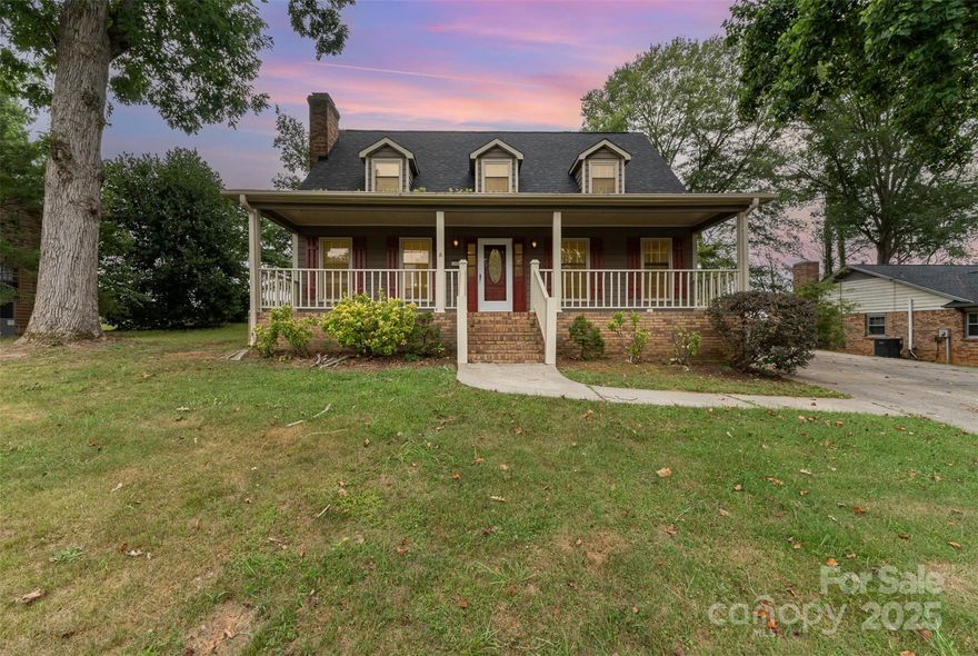 Step into timeless charm with this beautiful Cape Cod-style home nestled in Gastonia, NC. Boasting over 1,900 square feet, this spacious 1.5 story retreat features 3 generous bedrooms and 2 full baths, with the primary suite conveniently located on the main floor for easy living. Inside, you’ll find an inviting open floor plan highlighted by a striking masonry fireplace. Enjoy meals in the elegant dining room or sip your morning coffee in the bright breakfast area, both designed for effortless entertaining and everyday comfort. An oversized front porch welcomes you home, offering the ideal spot to unwind or greet guests. With ample storage throughout and thoughtful design touches that blend classic style with modern function, this Gastonia gem is ready to become your forever home.