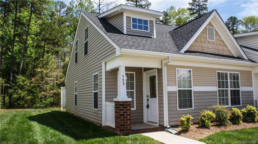 New New New! Open concept. This is an end unit with lots of natural light. 3 beds/2 baths. New laminate floor in kitchen and living area.  Entire unit has been painted with neutral color. All bedrooms have new carpet. Entire unit has new light fixtures and ceiling fans. Master is up. Townhouse opens to private back yard with woods behind. Complex has pool and is in a great location! A must see for this price! Priced to sell fast.