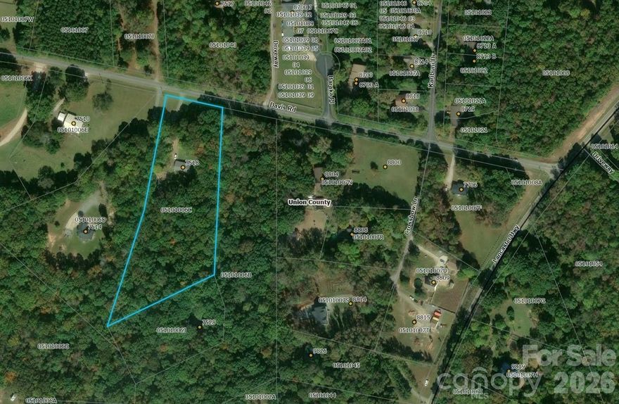 This is a great opportunity for someone looking for an estate style lot with room for horses or a small farm. Just over 4.2 acres of land in unincorporated Union County means no City Taxes. This property is being sold as-is. Any structures on the property convey with no value. Conveniently located a short distance from Lancaster Highway.