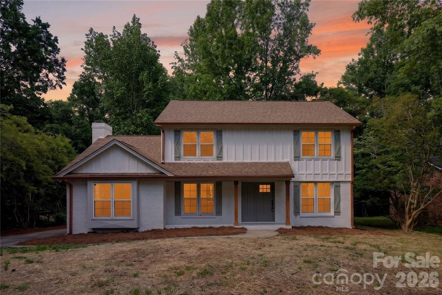 Beautiful updated 2 story home with nice curb appeal and a very functional layout. This home has a transitional feel with soft tones and some modern touches. Fenced backyard and Located in a prime area of Sardis, with convenient access to SouthPark and Uptown Charlotte, this home is the perfect blend of elegance and  location. Great south Charlotte location that's close to everything.