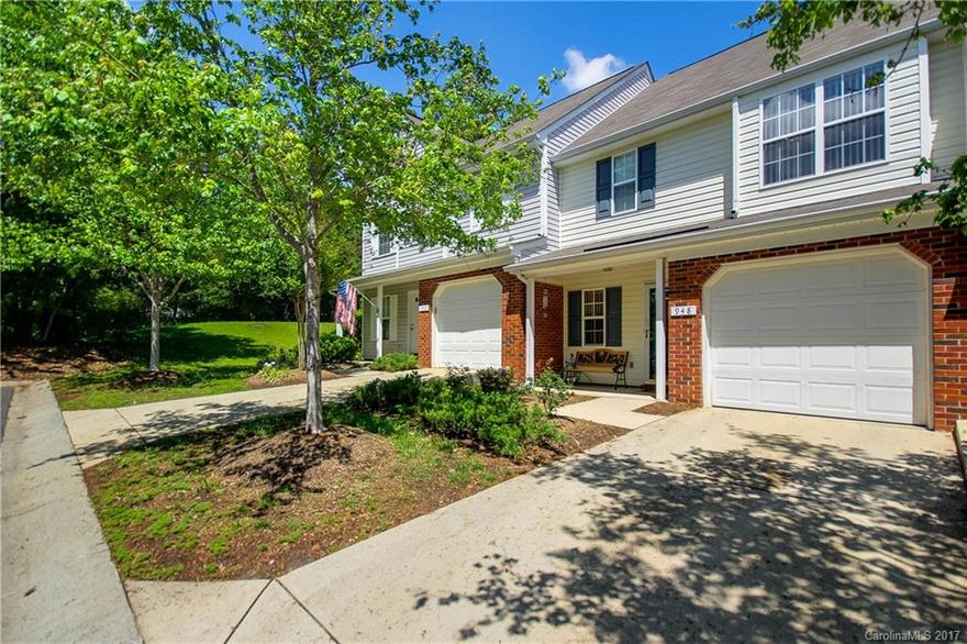 This fantastic unit has 2 spacious Master Suites with vaulted ceilings each with their own updated bathrooms and large walk in closets.  New laminate floors were just installed though out the entire lower level.  Home has been lovingly cared for and is move in ready.  The community pool is located right down the street for easy access.  Additionally, Lake Park and Belle Johnston Center is located a short distance away and downtown Pineville is right down the street.  HOA includes water&sewer.