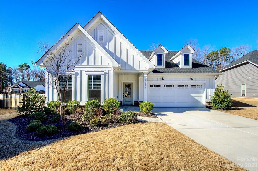 Step into this beautifully cared for and nearly new 3 bed 3 bath home on a cul-de-sac lot. First floor features an office/play room and an open floor plan with spacious kitchen and living areas. This home has thousands in upgrades including a gourmet kitchen with large island/breakfast bar, quartz countertops, gas cooktop, range hood, and SS appliances. Kitchen opens to bright living room and breakfast nook with hardwood floors throughout the main living areas. First floor primary suite with tiled shower and walk in closet. Spacious secondary bedroom on the first level as well. 2nd floor features another bedroom, full bath and loft area, along with an additional area that could be used as a storage or a small home gym/office. Beautiful lot with curb appeal, fenced in back yard, and patio area perfect for entertaining. Great location close to highways, shopping, and restaurants.