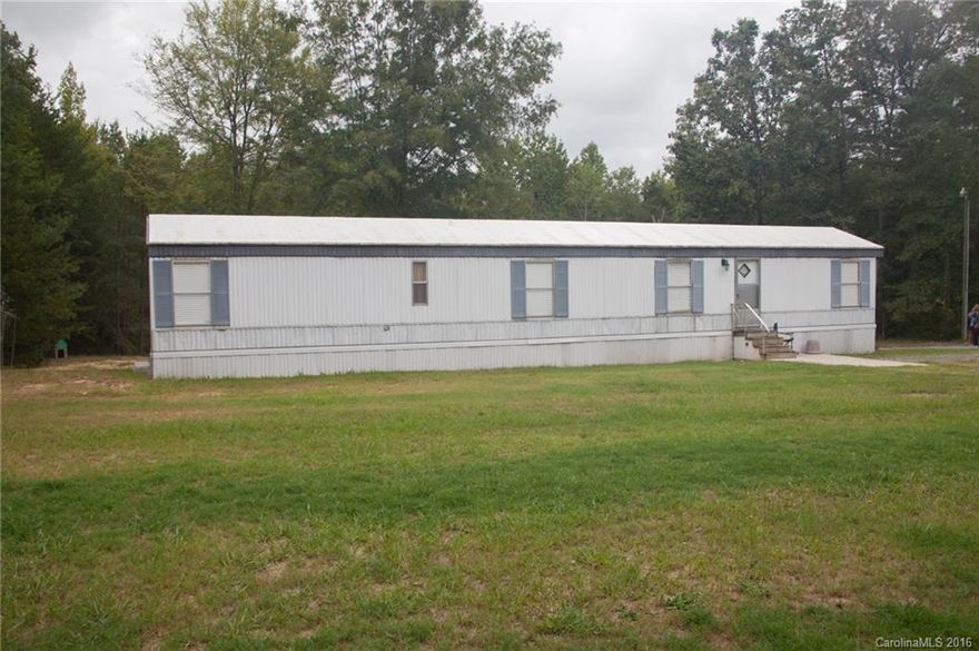 Single wide home is to be sold as is. Seller is providing warranty. The value is in the 2 acres and already has the well and septic. Also could be a great investment to rent.  New water heater and just did maintenance on the HVAC.