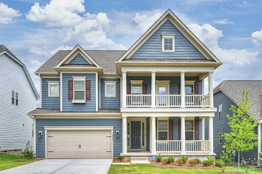 Don't wait 6 months to a year for new construction - this beauty is ready to be your brand new home! The perfect size, this floor plan offers four or five bedrooms/bonus room, three baths with a guest suite down. The large kitchen with butler's pantry opens up to a spacious family room with fireplace and breakfast area. This home also has a formal dining room and bonus room. Upgraded selections in the main living areas, a drop zone and oak treads on the stairs. Structural options added include: tray ceilings, tub and shower at owner's, rear screened deck, additional windows at bath 2 and breakfast, fireplace, crawl space, and gourmet kitchen.  Blinds have been installed throughout along with ceiling fans.   Compare to the new phase in Barber Rock and you will see this home saves you thousands of dollars!  And it is only 4 months old!  Furniture is available for sale.  Community is stunning with a lovely outdoor pool - just down the road.