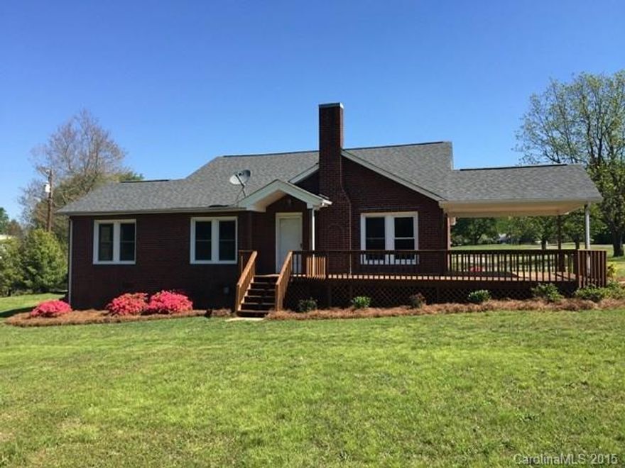 Quaint and Cozy MOVE-IN READY RANCH home on a large lot in the heart of Downtown Troutman! Newly painted interior, hardwoods, Great Room with fireplace, Formal Dining, Office, French Doors, large Kitchen, Laundry Room leads to Screened Porch and 3 Bedrooms share Full Bath. Large Covered Deck, 1 Car Garage and Storage Shed. Tenant is responsible for all utilities and lawn maintenance. No Smoking, No Cats allowed and 1 Dog under 35-lbs is negotiable with non-refundable pet fee. AVAILABLE NOW!