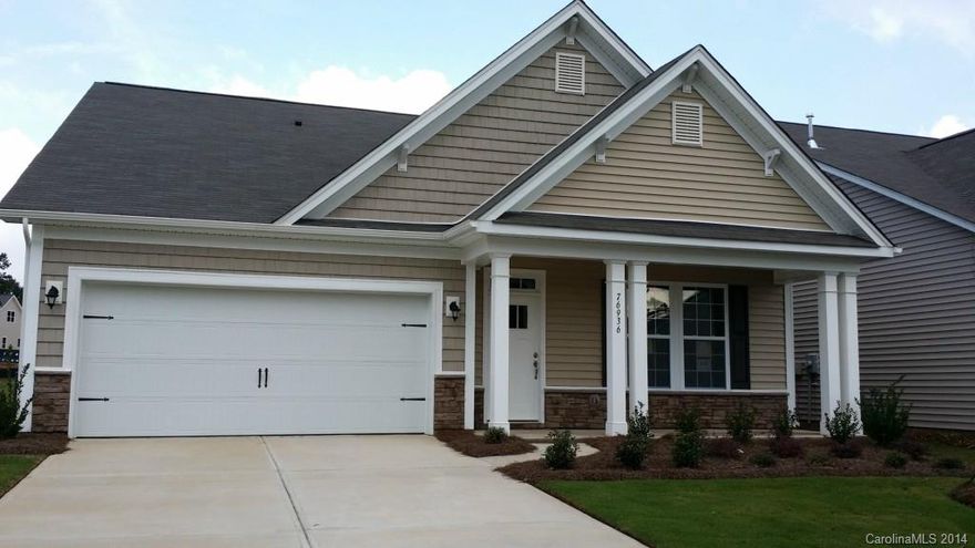 Master on 1st floor. 2 large besrooms & bath upstairs. Large Kitchen with walk in pantry. Granite, stain;ess appliances and hardwoods.