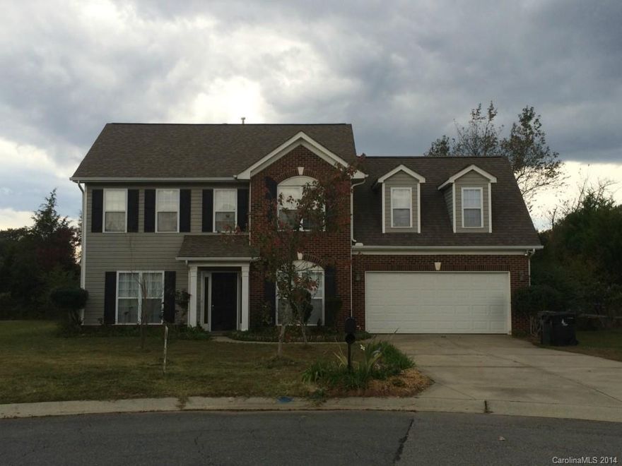 GREAT 2 STORY HOME WITH ROOM TO GROW IN QUIET CUL-DE-SAC & DESIRABLE NEIGHBORHOOD. CONVENIENT LOCATION, CLOSE TO 74, SHOPPING, SCHOOLS & I-485. COME OWN FOR WHAT YOU'RE CURRENTLY PAYING RENT.