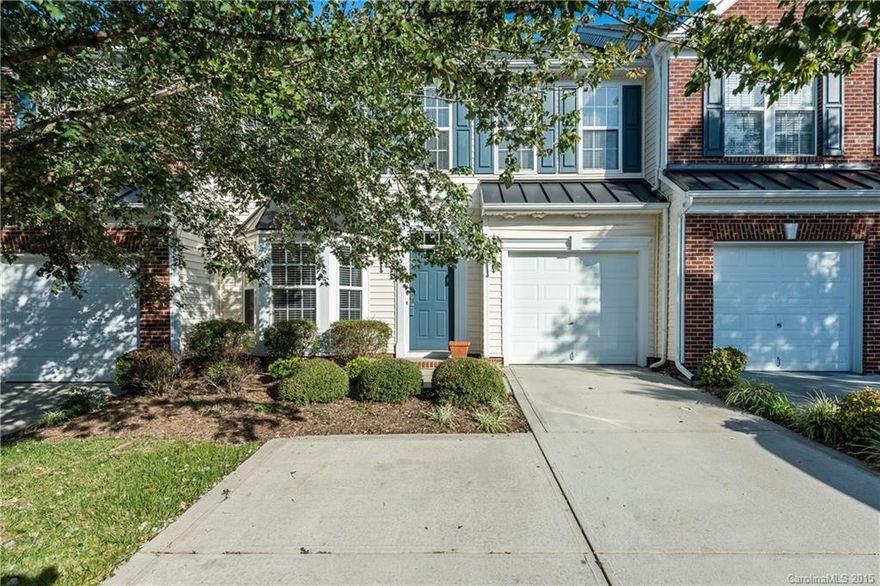 Move in ready townhome at Fairway Townes in Regent Park.  Open floor plan with master bedroom and laundry on main level.  Two spacious bedrooms up, each with 2 windows and lighted ceiling fans.  Transom windows make for a bright, two story great room.  Formal dining area, plus breakfast bay.  Gas log fireplace w/decorative mantel and slate surround.  2” white blinds throughout.