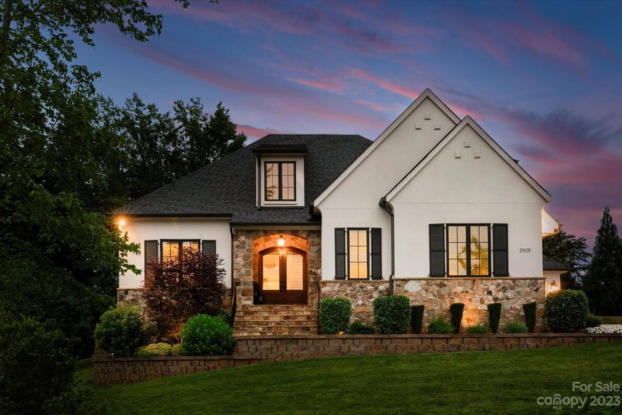 This pristine home is perched overlooking a pond in a sought after gated community. Quality craftsmanship & details abound in this gorgeous, like-new custom Simonini built home. The heart of the home lies in the open-concept kitchen which is a true culinary haven, boasting high-end professional grade appliances, marble counters, custom cabinetry, & large center island perfect for entertaining. The open floor plan highlights the views of the private backyard. The family room has built-in bookcases & access to the serene back porch. Desirable guest room & office on main. The primary suite on main provides a tranquil retreat, featuring a luxurious en-suite bathroom with double vanities, soaking tub, separate shower, & a generously-sized walk-in closet. Secondary bedrooms up with en-suites, bonus rooms & ample walk-in attic for storage. Over-sized 3 car garage. Located within walking distance to Fresh Market, Total Wine & many more conveniences. HOA includes lawn service & water/sewer.