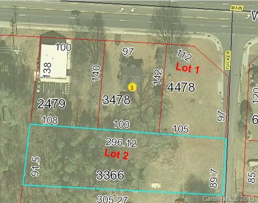 SELLER SAYS SELL THIS PROPERTY CORNER LOT .32 ACRES WITH .67 ACRES ADJOINING TO MAKE AN "L" SHAPE LOT. WILL CONSIDER ALL OFFERS.  Property located in the fast growing city of Locust on Highway 24/27 (West Main Street)  20,000+/- traffic count.  We invite you to come look at this property today and begin the process to make it the home of your business.  Water, sewer and Natural Gas available with payment of tap fees.  Building construction would need approval from the City of Locust.  THANK YOU!