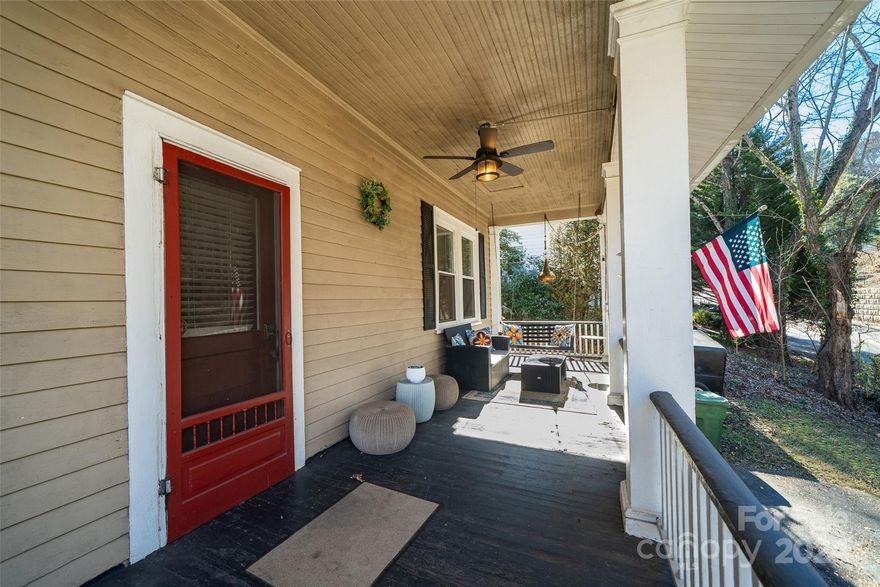 This classic 1920s bungalow  is a MUST SEE for anyone who would love to have a sweet Asheville home close to everything including Downtown Asheville, all the shopping, entertainment, and local nature, yet just off the beaten path.  This Oakley beauty is a lovely sanctuary with great history.  Listed as 2 bedrooms, the finished attic provides numerous options: additional sleeping space, office, music room and more!  Main level bath features clawfoot tub and updated features.  The front porch swing is a perfect spot for enjoying your morning coffee.  The backyard features options for outdoor dining and soaking up vitamin D amidst a myriad of flowering plants.  There are many closets, nooks and areas for storage.  Character abounds in this property with many original features and just the right updates and loads of natural light.  Sweet home seeks new owner.