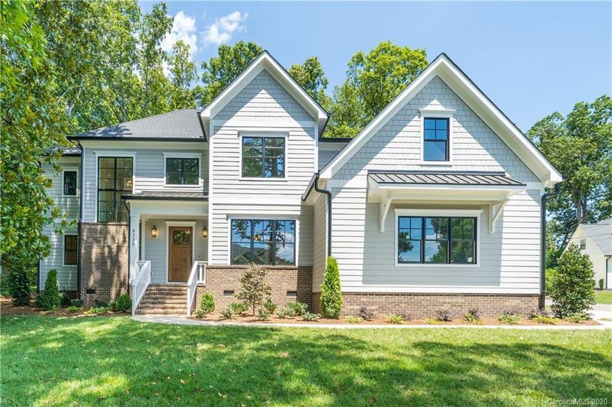 New construction in Cotswold.  Located in close proximity to Cotswold shopping center and Uptown.  It has a large lot and the neighborhood is great for evening walks. Home features custom cabinets throughout, large master suite with separate walk-in closets, high end appliances, extensive mouldings, hardwood flooring throughout, foam insulation in attic, irrigation system, screened porch with remote screen to be able to enjoy an open porch or screen porch.  Don't miss the large pocket doors that open to the screen porch.