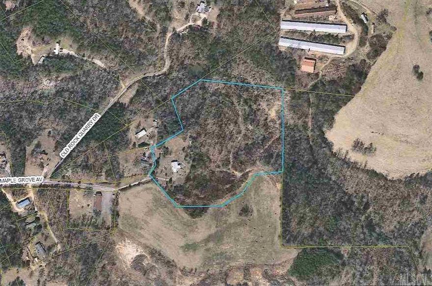 Private country setting with rolling hills. Creek running throughout and shared pond on property. Includes well and septic for 3 bedrooms. Power and cable run to property from pre-existing home.