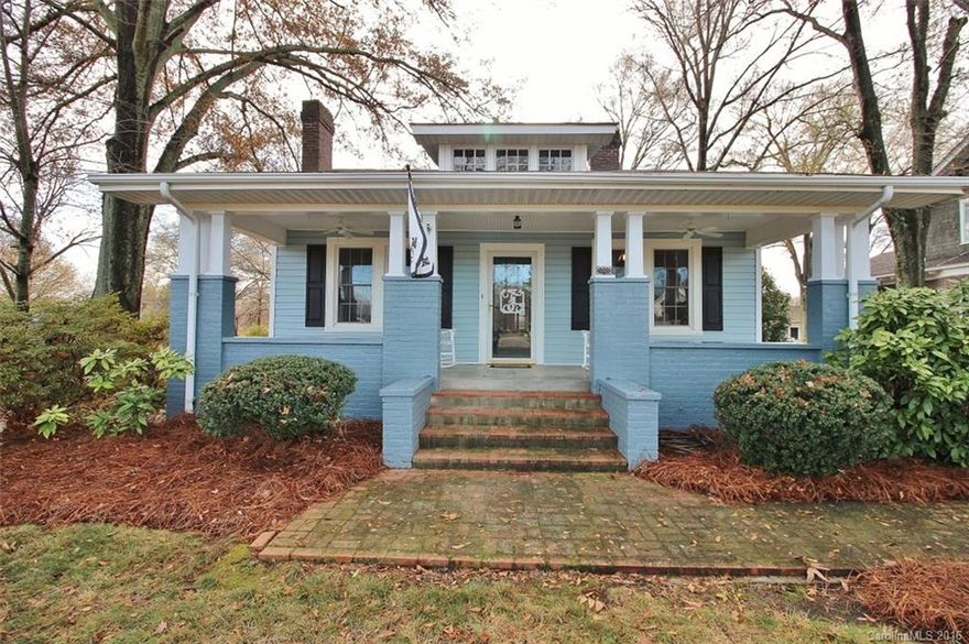 The clean lines & honest craftmanship in this meticulously cared for bungalow in the heart of Clover will win the heart of all!  Nestled on a .618 ac. lot this 3BR/2BA, 1926 HSF beauty invites your guests w/ the rocking chair front porch. Hardwood floors line the rooms & halls while the 3 fireplaces give historical charm that was kept up through generations. Formal living & dining, family room w/ custom built ins & bay window. Master suite w/ 2 large closets & master bath. 2 car oversized garage