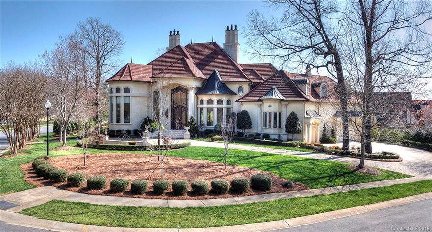 ULTIMATE CROWN JEWEL in the heart of Charlotte & Ballantyne area. Ideal for entertaining and with incredible attention to details. Only highest materials used throughout this never before lived in estate. Over 11,000 sq/ft w artisan hand-painted dome ceilings, plaster trim, marble floors, walnut curved staircase, Onyx c-tops, 6 fireplaces, elevator, 6-car garage w 2 lifts, salt water pool/spa, pool house, home theater, wine cellar, over 3,000 ft of rope lighting, 10 tons of steel used thru-out.