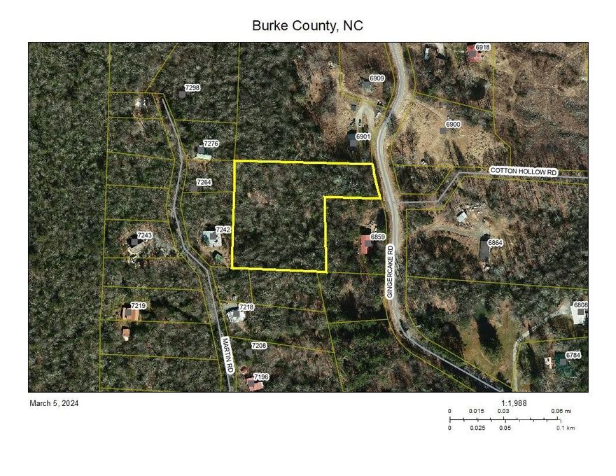 Very little available land in these parts so act now! Views to be had of the adjacent valley from this sloping lot on Gingercake Rd near the scenic Linville Gorge and Pisgah National Forest.