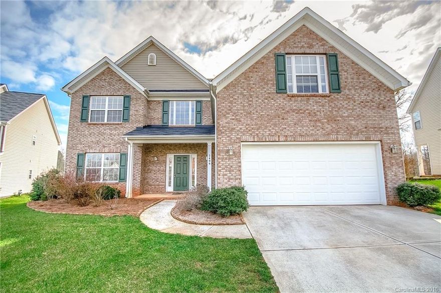 Incredibly spacious 6BR/3.5BA home in the sought after community of Stonebridge, Union County! Master retreat on main floor with walk in closet, double sink vanity, separate shower, large soaking tub. New carpet. Granite, gorgeous laminate wood flooring, formal dining, upgraded architectural features throughout. Fenced back yard, overlooks wooded area backing up to the Stonebridge Golf Club. Upstairs features 6 Bedrooms, (6th can also be bonus) plus large open loft area. Move in ready home!