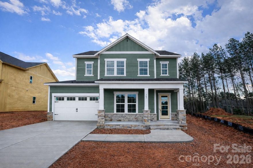 April Move-In! Be prepared to be impressed by this new construction quick-move in home! The Wedgewood emphasizes comfortable entertaining and sensible daily flow. The kitchen’s large island, built-in wall oven and walk-in pantry are positioned for quick service and natural circulation, and the adjoining family and dining rooms open to a covered patio so indoor–outdoor living is effortless. Rear windows bring generous daylight into the main entertaining zone while sight lines allow hosts to stay part of the action.

A front study off the entry creates a bright, private workspace. The main-level guest bedroom and full bath are convenient for visitors, and functional details like under-stair storage and a garage drop zone help keep everyday life organized. Upstairs the Owner’s Retreat offers privacy, a large walk-in closet and a spa-inspired bath with a roomy super shower; a roomy upstairs retreat and nearby utility make household routines efficient.

Hardy Pond is a walkable neighborhood with easy access to grocery, local restaurants and nearby parks. Homes at Hardy Pond emphasize luxury, quality and service — featuring custom-look, high-end finishes, 10' ceilings, 2x6 exterior wall construction and energy-efficient systems. Every new home includes a 10-year new-home warranty, with a focus on craftsmanship, thoughtful design and long-term support. Ask about our incentives!