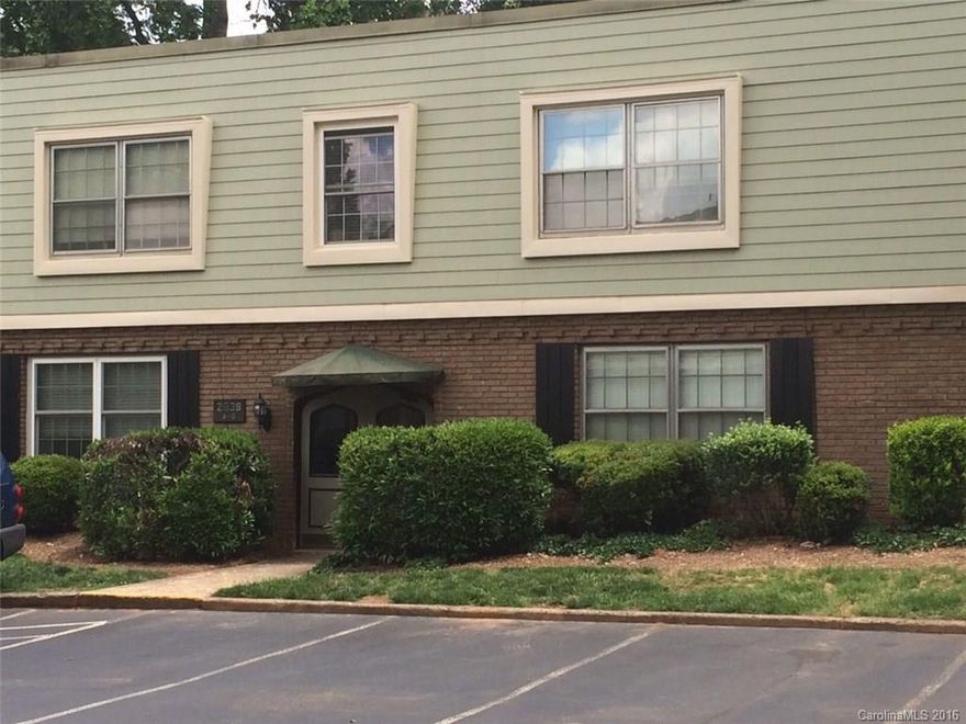 Location, location! Rare 1 bedroom condo at Dilworth Edge. Nicely updated kitchen with tile counters and backsplash. Lovely private balcony. Quiet location. Walk to shops and restaurants.  Great opportunity to live in Dilworth for under $125,000!