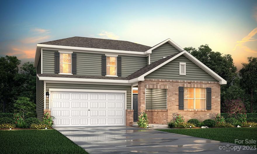 Beautiful Harding plan boasting open concept living. Perfect for entertaining the kitchen has granite counter tops, large center island, and plentiful ivory cabinetry. Enjoy the useful owner’s entry and extra spacious pantry. Open Dining Area leading to the great room with view of the back yard. Two Bedrooms and full bathroom on the main level. Second level primary suite with dual vanities and spacious walk in closet. Two additional Secondary bedrooms upstairs offer tremendous storage with ample closets. Second level laundry and large open loft area. Additional full bath upstairs and plentiful natural light throughout. This home is a must see!