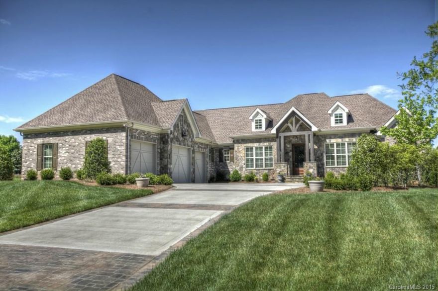 Southern charm! Rare opportunity created w/this full brick 2 year old custom ranch w/much attention to detail.   True gourmet chef's kitchen w/granite dual level island, linear tile backsplash, 5 burner cooktop, warming drawer, wine fridge & more!  Gorgeous hardwoods throughout w/exception of 2 bedrooms. Gas log fireplace in cozy den.  Great room w/coffered ceiling, built in's, gas fireplace and French doors open to truly wonderful screened in porch.  Luxury MBR, Huge closet/system - a must see!