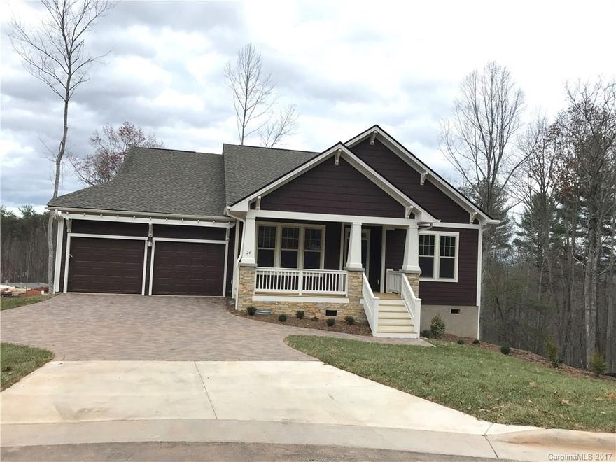 Ivy Creek Craftsman floorplan. Not yet assessed/portion of deed book and page.