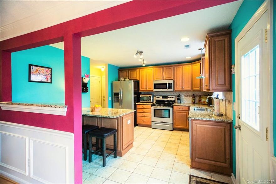 ABSOLUTELY ADORABLE! Beautifully maintained home tucked in a quiet neighborhood in historic downtown Waxhaw. Newly updated gourmet kitchen features granite counters, SS appliances & a large work island. Gas log fireplace in Grt Rm. Picture frame molding in dining area. Spacious master suite w/ tray ceiling, walkin closet, garden tub & separate shower. The inviting rocking chair front porch & private deck in the fenced backyard are perfect for relaxation and entertaining! NO HOA. 1 year WARRANTY!