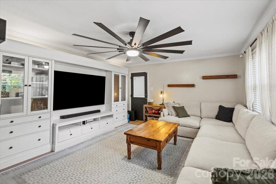 Welcome to this beautifully maintained 3-bedroom, 2-bath, move in ready home perfectly situated on a spacious corner lot with no HOA! Step inside to an inviting living room highlighted by a stunning fireplace, custom built-ins, and an abundance of natural light—creating a space that feels both refined and relaxing. The thoughtfully designed, modern kitchen features sleek finishes, ample counter space, and a seamless flow into the dining area, ideal for entertaining family and guests. Step outside to enjoy the expansive backyard, perfect for outdoor living, with an extended driveway offering plenty of parking.
Major updates are already taken care of—the roof is only 5 years old and the HVAC is just 3 years old, giving you peace of mind for years to come.
Located just minutes from Winthrop University, Cherry Park, and Winthrop Coliseum, this home offers the perfect blend of comfort, location, and value.
Don’t miss your chance to own this move-in ready home in one of Rock Hill’s most convenient areas!