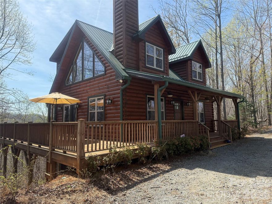 Welcome to your private mountain retreat at 476 Double Eagle Drive in Nebo, North Carolina—where breathtaking views, timeless craftsmanship, and peaceful living come together.

* “Financing options may include 1099 loan programs designed for self-employed buyers, allowing qualification based on income deposits rather than traditional tax returns—opening the door for more flexible purchasing opportunities.”

This stunning three-level log cabin offers 3 bedrooms and 3 full baths, with a private bedroom suit on each level—perfect for hosting guests, multi-generational living, or maximizing short-term rental potential.

Inside, you’ll find warm, inviting interiors featuring tongue-and-groove wood walls, rich wood flooring, and a beautiful blend of rustic charm and modern comfort. The heart of the home is the floor-to-ceiling stone wood-burning fireplace, creating a cozy focal point for gathering on cool mountain evenings.

The open-concept main level flows into a well-appointed kitchen with granite countertops and quality finishes, while bathrooms also feature granite surfaces and tile flooring for a polished, cohesive look.

One of the home’s most striking features is the dramatic triangular window in the loft, flooding the space with natural light and perfectly framing the surrounding woods and long-range mountain views—bringing the outdoors in year-round.

The fully finished basement provides additional living or entertaining space, complete with access to its own private deck—ideal for guests or a separate retreat area.

For those considering short-term rental potential, the home offers flexible sleeping arrangements that can comfortably accommodate up to 12 guests, with a sleeper sofa in the basement and a futon in the loft adding additional space for visitors

Outdoor living is just as impressive, with:
• A large wraparound deck perfect for entertaining or relaxing
• A screened-in porch for enjoying the fresh mountain air without interruption
• A lower-level deck offering even more space to unwind

Set within a sought-after community, residents enjoy access to:
• A scenic lake for kayaking and fishing
• A refreshing community pool and hot tub 
• A welcoming changing room/bathroom/cabana 
• A peaceful, nature-filled setting

It can be offered fully furnished, this home is truly turnkey—making it an exceptional opportunity for a full-time residence, vacation getaway, or income-producing investment.

Conveniently located within easy driving distance to Charlotte, Asheville, and Hickory, you’ll enjoy the perfect balance of seclusion and accessibility.

Come experience mountain living at its finest—schedule your private showing today

Listing agent is a friend and neighbor of the sellers.