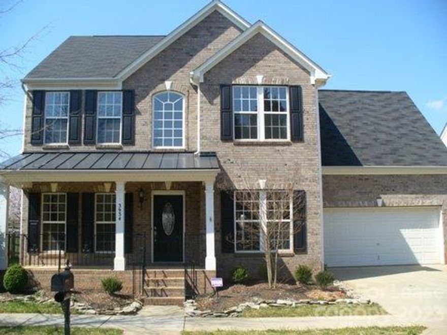 Outdoor living at its best! Rare find!  4 bedroom 2 car garage, 2656 sf single family home boosts an expansive deck overlooking a private backyard (perimeter of arborvitaes along fence) & front porch overlooking a wooded common area on a quiet street. Interior features 9 ft ceiling, beautiful crown molding, flex room, dining room with hard wood and picture frame molding... Large kitchen has stainless steel appliances, 42" cabinets, pantry, granite & backsplash.  Feel a part of the great room activities with the open floorplan. Together Great room and kitchen enjoy natural light, gas log fireplace & bar area. Awesome community with pool, playground, sidewalks, clubhouse and planned activities. Welcome home! - easy access to Lake Norman, Birkdale Village (shopping, restaurants, movie theater, music & events approximately 7 minutes away), parks, walking trails, Novant Hospital, I-77 & schools. Available immediately!