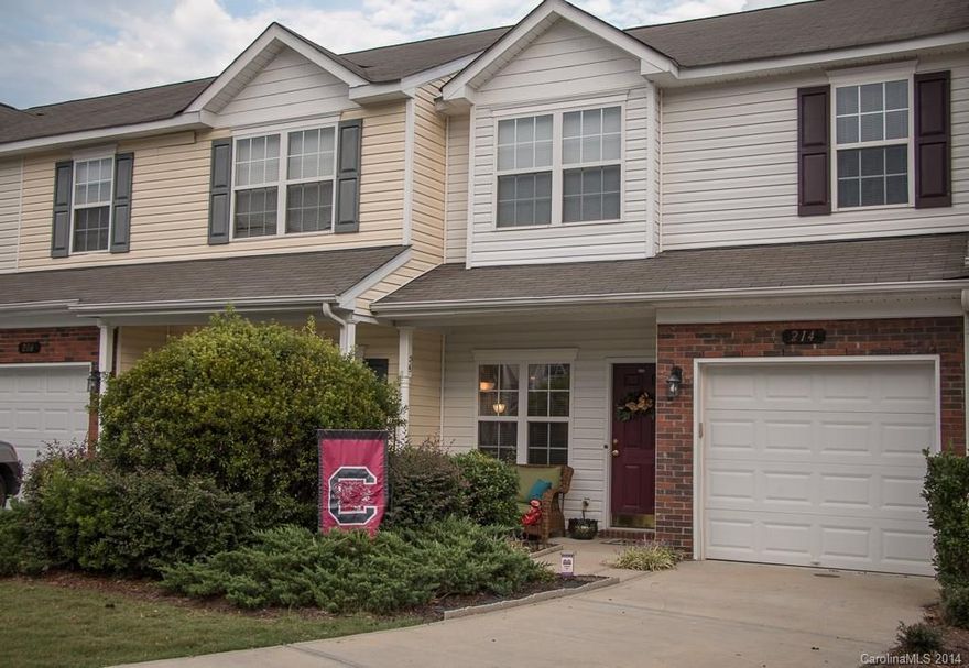 2 story, 2 BR, 2 ½ BA townhome.  Main floor features kitchen & kitchen nook that opens to the great rm, ½ BA, laundry rm, pantry, 1-car garage, patio off kitchen nook.  Upstairs has spacious master suite w/walk-in closet & private BA, 2nd BR, full BA, loft area for an office, playroom or create a 3rd BR.  Water, garbage, pool included in HOA fees!  Located in Fort Mill School District.  Close to Schools, Shopping, Entertainment.  Easy commute to Rock Hill, Charlotte & Airport.  USDA eligible!!