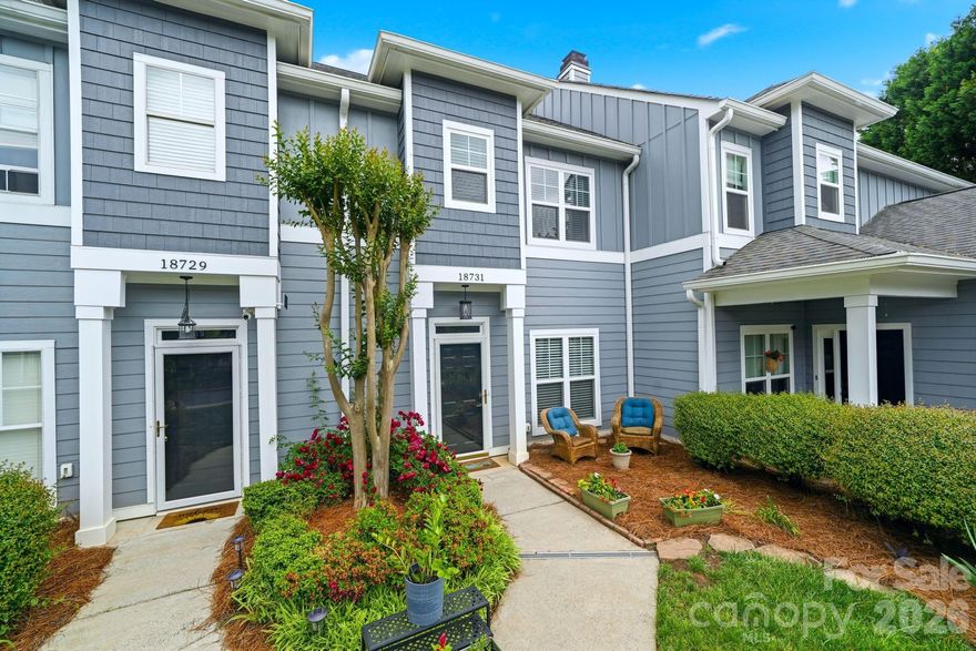 Picture yourself in this beautifully updated home and experience the Lake Norman lifestyle in the heart of Cornelius.
From the moment you walk in, you will be wowed by the flow of this home, the updated kitchen and the spacious living room. Enjoy peaceful moments in the screened in patio.  Benefit from 2 spacious Primary Suites with walk in closets. The owner is one of the few in the neighborhood who paid extra for new windows. This beauty is located in a very strategic area of the neighborhood being only a few minutes walking distance to the pool, the lake, your kayak or paddle board and from the tennis/ pickle ball / basketball court. This is a highly well maintained neighborhood that is so well located near shopping and restaurants. Does all this answer to your lifestyle and more? Come look for yourself, you will fall in love!