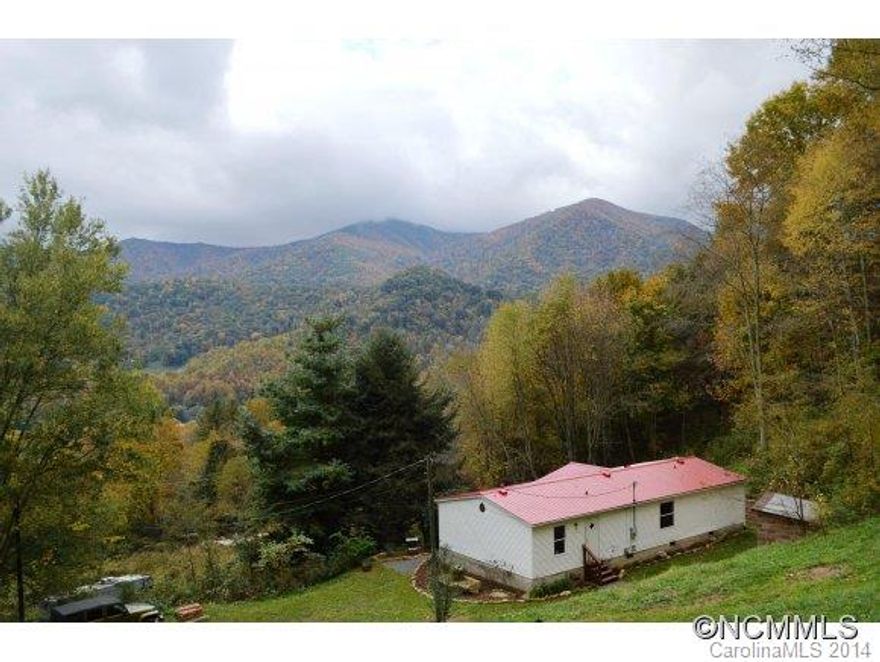 Great VIEWS - Immaculate 3/2 on 2 bedroom septic - PRIVATE Acre - Meadow for GARDEN - UPGRADED home with wood floors, new kitchen wood cabinets, tile baths, pedestal sink. Private well. New metal roof. VAULTED ceilings throughout adds spaciousness. Level drive and parking. Concrete storage building/work shop PLUS detached Cabin/Studio with views.. Many possibilities..  Move in Today! Unrestricted! End of road privacy.