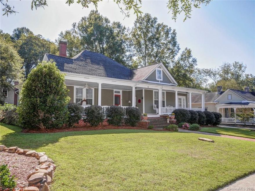 The sweet smell of tea olive bushes fill the air as you step on to the front porch of this remarkably renovated southern gem in Historic Downtown York, named “The Charleston of the Upstate” for her 200 year history, quaint shops and restaurants.. Early 1900’s nostalgia meets 21st century updates. Take a snooze on the sleeping porch, entertain guests on the patio or in the “secret garden". Bliss.