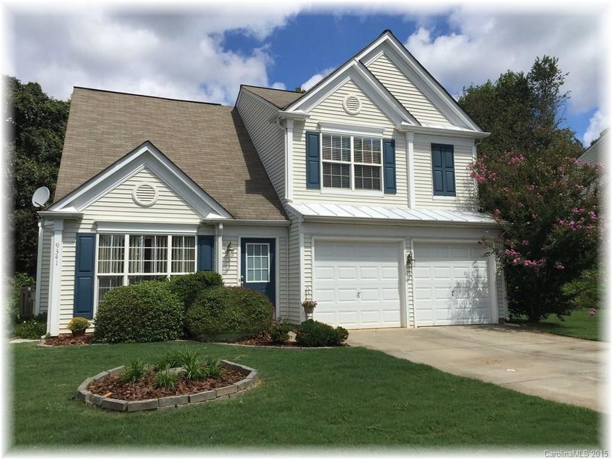 Location & Charm! Want a pristine home backing to woods, green-way & walking/biking trails? Look no further! Large, vaulted 2-story great room invites you w/gas log fireplace & decorative moldings. Bright & airy kitchen w/corian counters, back-splash & wood floors. Huge entertaining deck & fenced yard. Master suite w/vaulted ceiling, dual vanities in bath w/garden tub & large walk-in closet. Such a pleasure to show! Minutes to I-77, shopping, dining & neighborhood amenities (pool,etc). Hurry!
