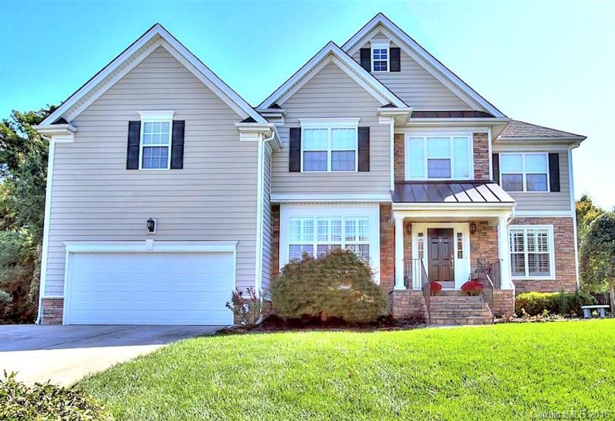 Entertaining home featuring 4 Bedrooms plus Bonus (5th BR), 3 full & one half baths. Open floor plan-MASSIVE kitchen, huge island plus GRAND Morning room. Gleaming hardwoods. Plantation shutters in formal dining & office. Main level Den PLUS BONUS Room. Master BR w/ sitting room. Great Rroom has vaulted ceiling. Tons of upgrades & updates. New Carpet 2016, New roof 2013, hot water heater 2014, Trane AC units 2015, upgraded lighting, full irrigation, large fenced backyard. UNION TAXES ONLY!